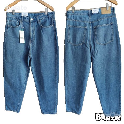 H&M - mom fit дънки с висока талия/44 размер, снимка 1 - Дънки - 33270883
