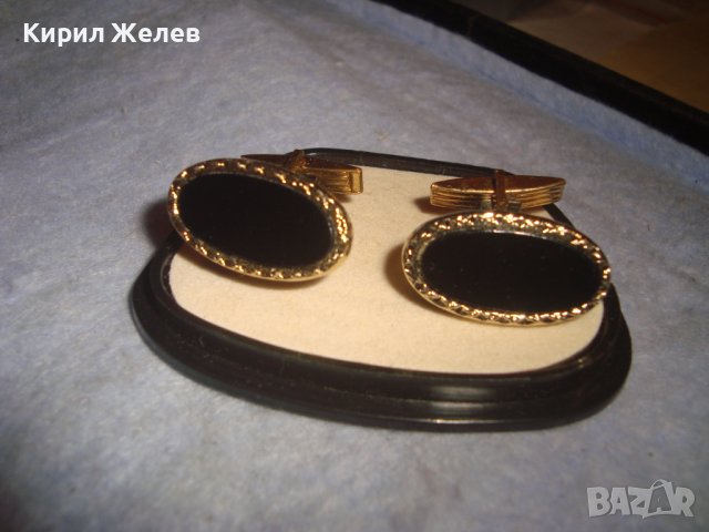СТАРИ ПОЗЛАТЕНИ БУТОНЕЛИ от ГДР - РЕТРО ЛУКС КОПЧЕТА за РЪКАВЕЛИ с ПОСТАВКА 12325, снимка 7 - Антикварни и старинни предмети - 37590871