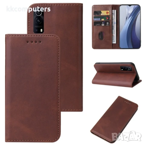 vivo iQOO Z3 5G / Y72 5G Magnetic Wallet Калъф и Протектор, снимка 4 - Калъфи, кейсове - 50674118