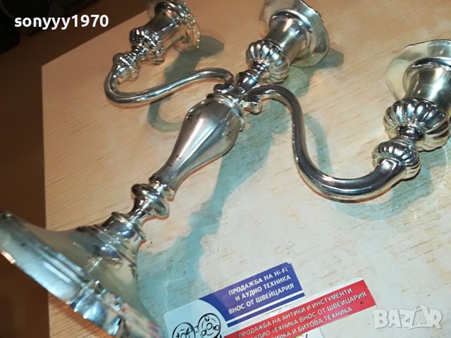 КРАСИВ СВЕЩНИК ЗА 3 СВЕЩИ 0404230850L, снимка 3 - Антикварни и старинни предмети - 40245825