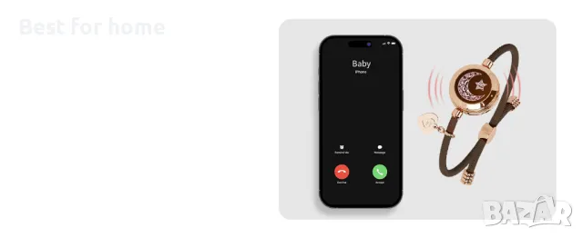 TOTWOO Sun and Moon 2- гривни за влюбени- Дизайнерска серия, снимка 3 - Смарт гривни - 50104210