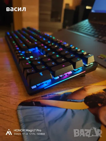 Безжична геймърска RGB клавиатура kovar, снимка 6 - Клавиатури и мишки - 55848247