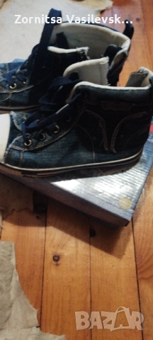 Дънкови кецове,35 номер , снимка 3 - Детски маратонки - 54275104