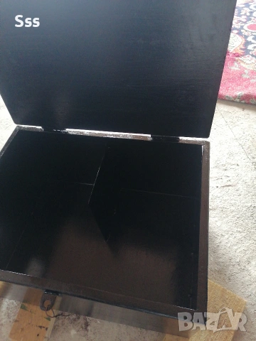 Метална каса със кожена седалка , снимка 3 - Други стоки за дома - 53300141