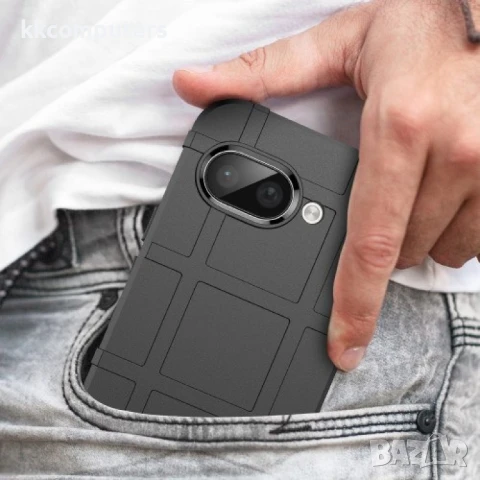 Google Pixel 9a Удароустойчив Square Grid Design Калъф и Протектор, снимка 5 - Калъфи, кейсове - 51122536