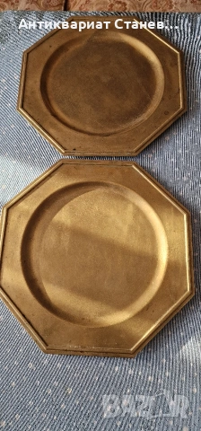 Масивни и тежки месингови чинии, снимка 3 - Чинии - 53342879