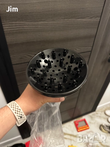 Универсален дифузер за коса, приплъзващ се дизайн, устойчив на топлина, спираловидна текстура, ефект