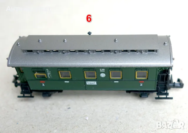 Товарни и пътнически вагони N (1:160) - от 5 до 8, снимка 7 - Колекции - 49361870