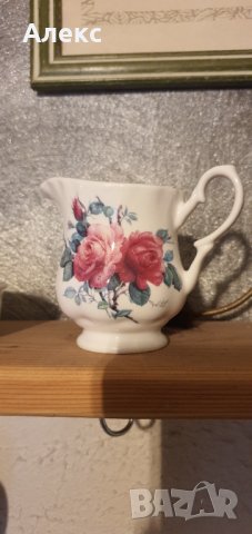  Roy Kirkham English Rose Fine Bone China Красива порцеланова каничка–Отлична!, снимка 7 - Сервизи - 30598720