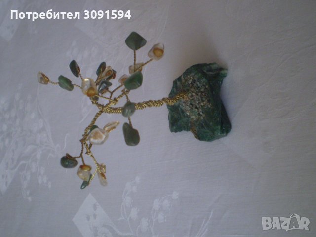 Декоративно дърво от полускъпоценни камъни Ахат, снимка 3 - Антикварни и старинни предмети - 38563703