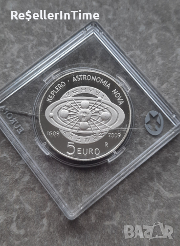 Възпоменателна сребърна монета 5 Euros Johannes Kepler