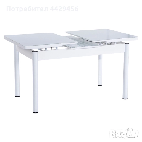 Стилен трапезен комплект – разтегателна маса + 6 стола (НОВ), снимка 3 - Маси - 52944362