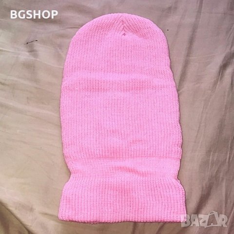 Зимна шапка маска - Pink Balaclava, снимка 6 - Шапки - 30397921