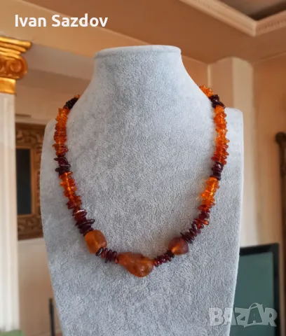 Колиета от балтийски кехлибар , снимка 4 - Колиета, медальони, синджири - 45545658