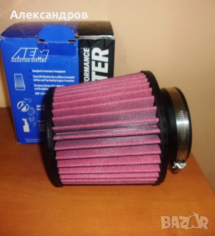Спортен филтър AEM (USA), сух филтър, отвор 90мм, нов, промо цена!, снимка 3 - Части - 53199062