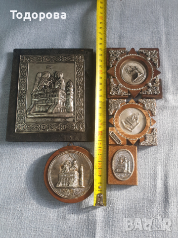 Лот 2- стари домашни икони -  5 броя, снимка 7 - Антикварни и старинни предмети - 44629215