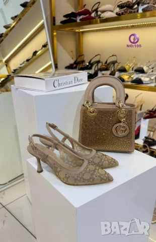 обувки на ток gucci christian dior , снимка 4 - Дамски обувки на ток - 50963022