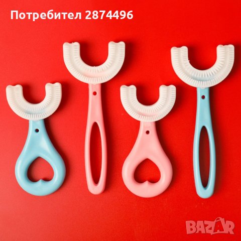 3694 U-образна силиконова четка за зъби за деца, снимка 16 - Други - 37875882