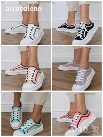 Дамски кецове на платформа Salis, 6цвята 