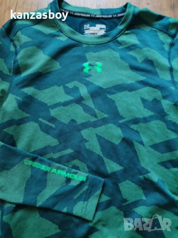 Under Armour ColdGear Jacquard Compression - мъжка фитнес блуза М, снимка 3 - Блузи - 52638851