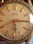 Стар механичен часовник EKO работи позлатен за КОЛЕКЦИЯ 54403, снимка 2