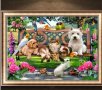 5D Гоблен домашни любимци диамантен гоблен картина мозайка за направа по схема с камъчета, снимка 1