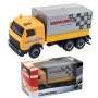 Метален товарен камион с платнище - Колички за игра, Метални колички. Подарък за момче! 3+ години, снимка 1 - Коли, камиони, мотори, писти - 40675900