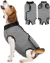 Костюм за възстановяване от хирургия за кучета Kuoser, женски и мъжки, сив M, снимка 1