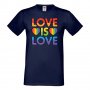 Мъжка тениска Love Is Love 2 multicolor Прайд,Празник.Повод,Изненада, снимка 8