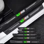 Топ цена за 5 броя карбон стикери за прагове и задна броня на Skoda VRS, снимка 1