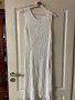 фабрично плетена  бяла дълга елегантна рокля миди midi дължина , снимка 9