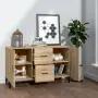 vidaXL Сайдборд, дъб сонома, 100x36x60 см, инженерно дърво, снимка 3