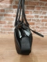Дамска чанта черна от естествена кожа, снимка 3