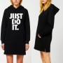 ХИТ 2025! Дамски дизайнерски суичър JUST DO IT, тип рокля! Различни цветове., снимка 2
