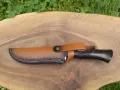 Ловен нож с кожена кания,три слоя стомана LN402, снимка 4