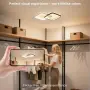 LED плафон 28 W димируем с дистанционно 3000-6500 K 50 см. - Черно/Бяло, снимка 4