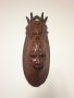 Дървена маска ръчна изработка, снимка 1 - Други ценни предмети - 39962420