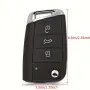 Кутийка за ключ за Volkswagen, Skoda и SEAT, 3 бутона и острие, снимка 3