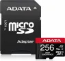 ФЛАШ КАРТА MicroSD 256GB Adata + SD адаптер клас 10 UHS-I V30 4K, снимка 1