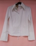 Бяла вталена дамска риза с капси., снимка 1