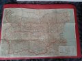 Стара Ретро Карта на Пътищата на БЪЛГАРИЯ-1958г. , снимка 1 - Други ценни предмети - 39555018