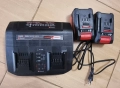 Двойно зарядно с 2бр батерии Einhell Pawer X Twincharger 3A., снимка 5