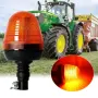 LED сигнална лампа маяк 23.5cm 12-24V 60SMD x 5730 Мигане и въртене, снимка 3