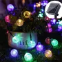 5429 Многоцветни соларни лампички Топчета соларен гирлянд, 3 метра, снимка 1