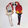 	 Чугунена пластика "Червен папагал", снимка 2