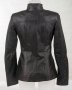 Черно кожено дамско яке марка Giorgio di Mare - S, снимка 3