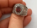 Четири броя мъжки сребърни пръстена, снимка 13