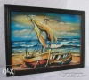 Картини:  Картина морски пейзаж,  с рамка, елени, пейзаж, хижа, 4 броя с диви птици, снимка 8