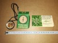 Стар компас с течност , с кутия и документ - СССР, снимка 1 - Антикварни и старинни предмети - 44215181