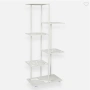 Декоративен цветарник Mercado Trade, 5 нива, Метал, Бял, снимка 2